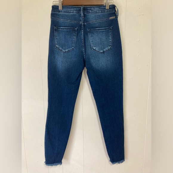 KanCan Dark Wash Stretch Distressed High Rise Skinny Jeans 27 - Picture 7 of 11